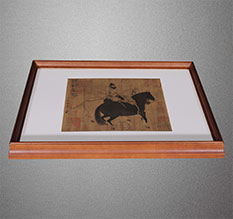 电白书画装裱配框服务案例